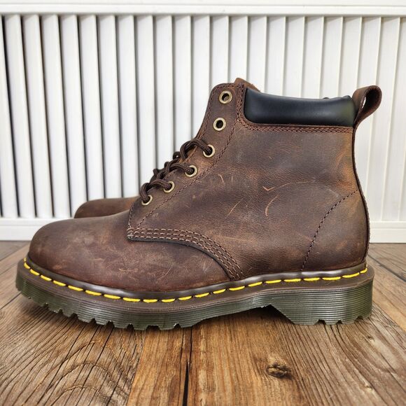 Doc Dr Martens 939 Ben Boot Womens Size 8 Brown Leather Lace Up Work Ankle Boots - Picture 3 of 10